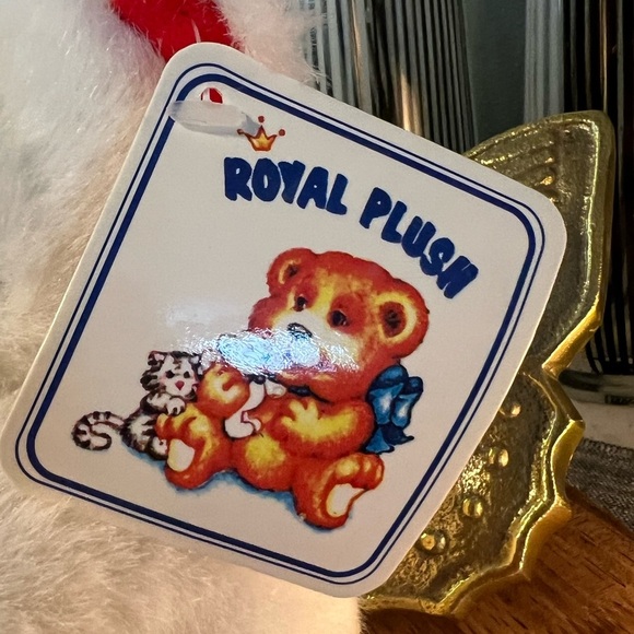 Royal Plush I Love You Heart Bear with White Lace ~ 6” of Cuteness ❤️ Vintage 🧸 - Picture 7 of 16